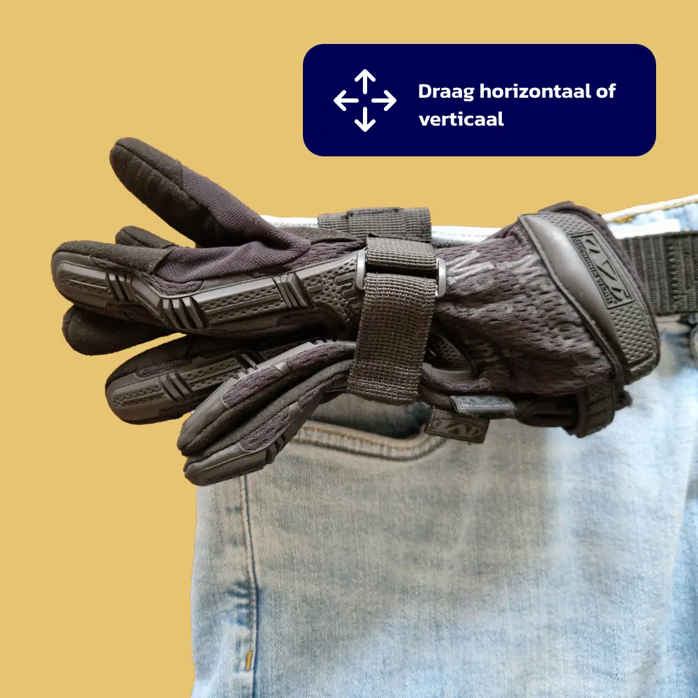 handschoenen houder voor politie koppel riem