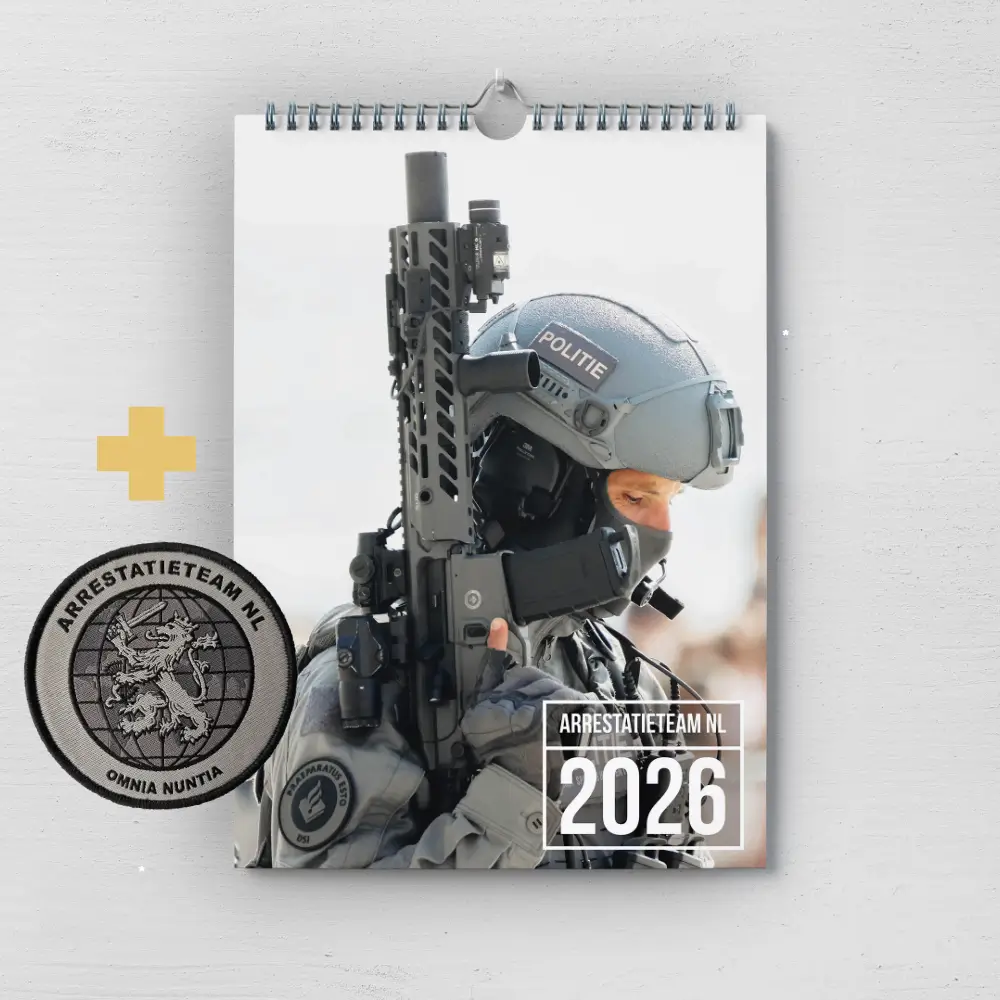 Arrestatieteam NL Kalender 2026 + AT patch